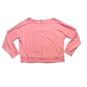 Sundry Pink Crewneck Wide Neck Sweater Sweatshirt Size 2 (Medium) Designer